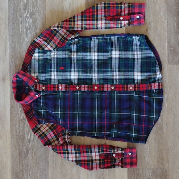 Ralph Lauren Other - Ralph Lauren Youth Plaid 100% Cotton Button Down Shirt Size L